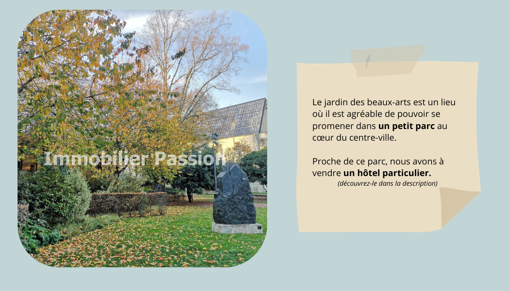 Le jardin des beaux-arts