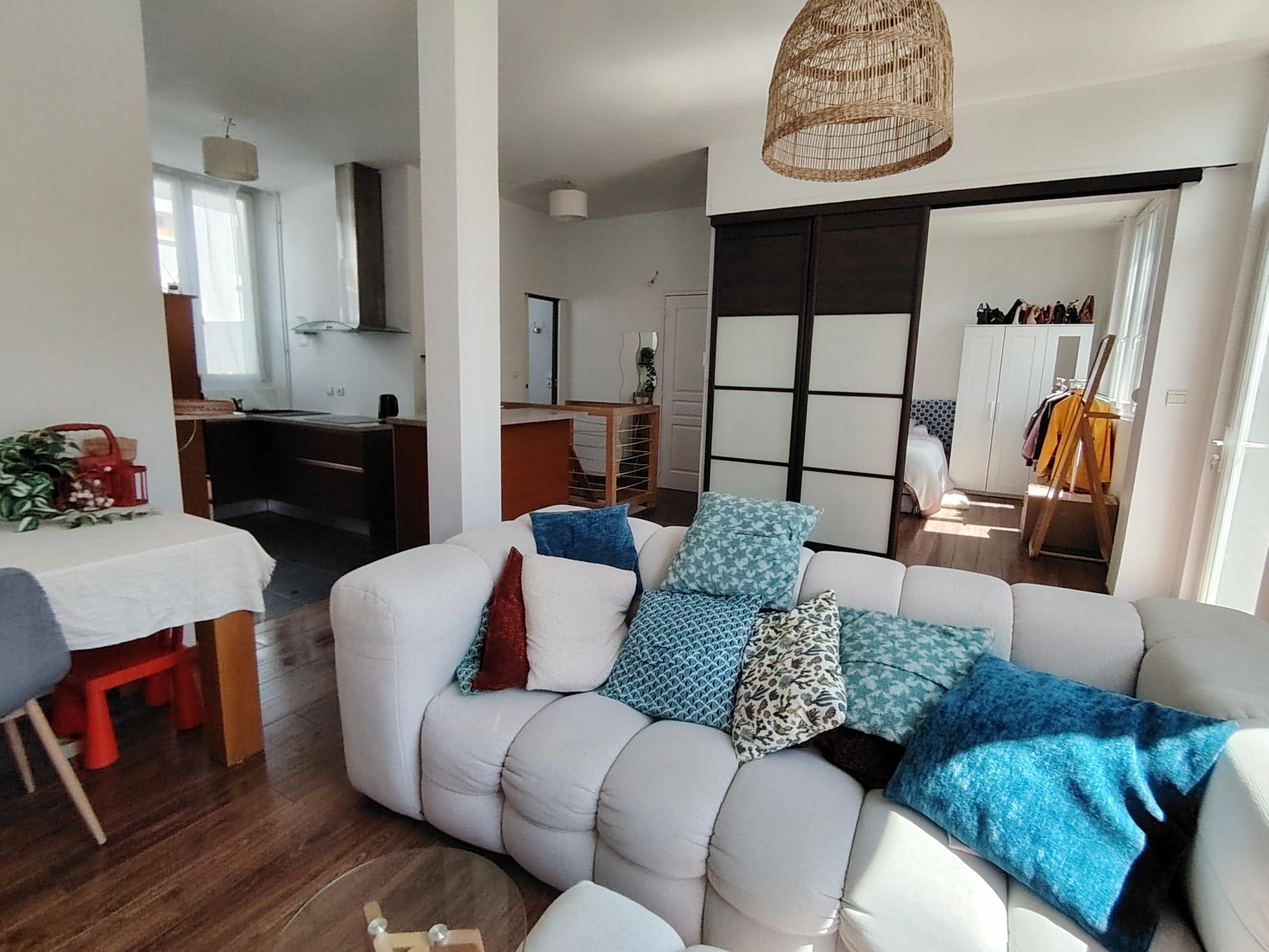 appartement 74 m² hab, avec jardin et garage, ANGERS-VISITATION
